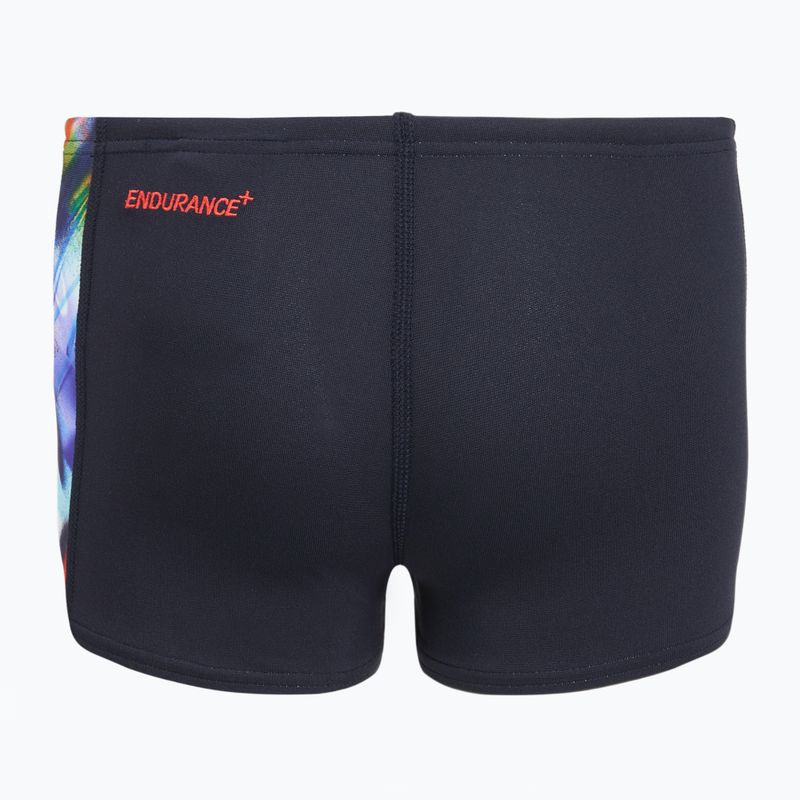 Detské plavecké boxerky Speedo Digital Panel Aquashort true navy/watermelon/bitter lime 2