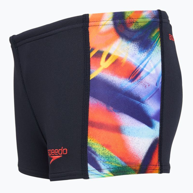 Detské plavecké boxerky Speedo Digital Panel Aquashort true navy/watermelon/bitter lime 3