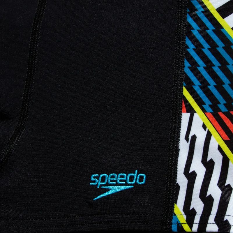 Detské plavecké nohavičky Speedo Digital Panel čierna/biela/vodný melón 4