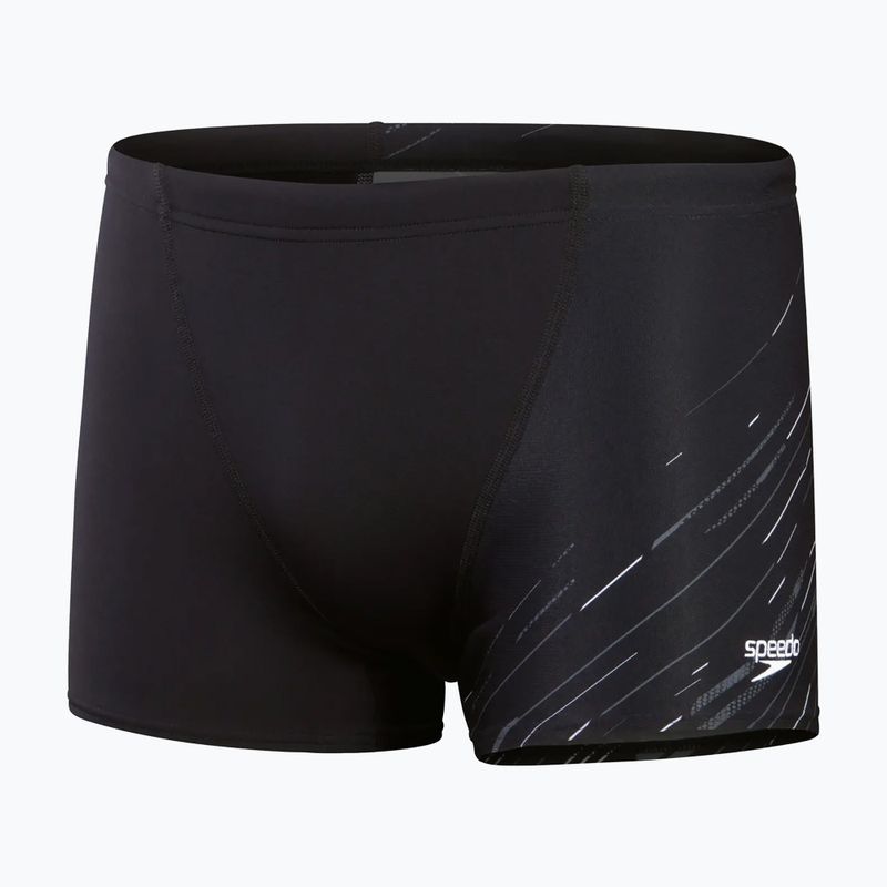 Pánske plavecké boxerky Speedo Hyperboom V-Cut black/usa charcoal/white