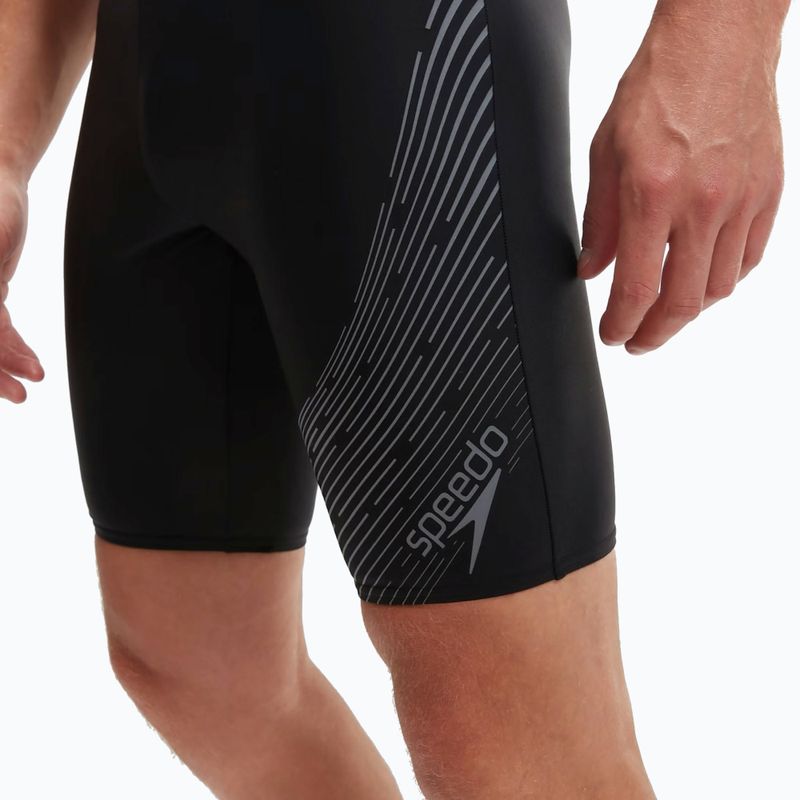 Pánske plavky Jammery Speedo Medley Logo Jammer black/usa charcoal 8