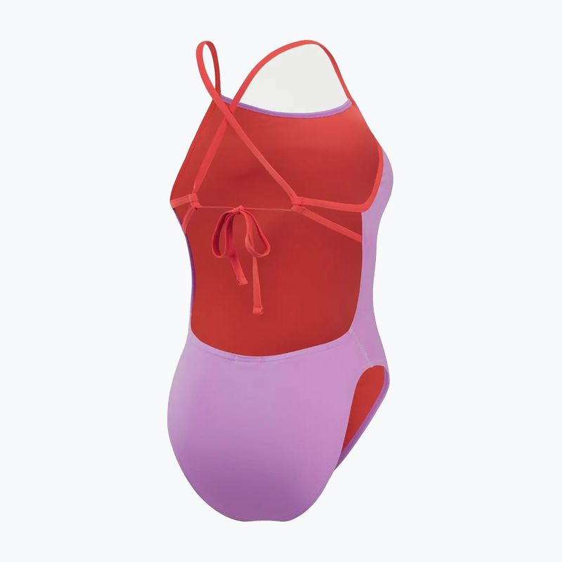 Dámske jednodielne plavky Speedo  Solid Tie Back sweet purple/watermelon 3