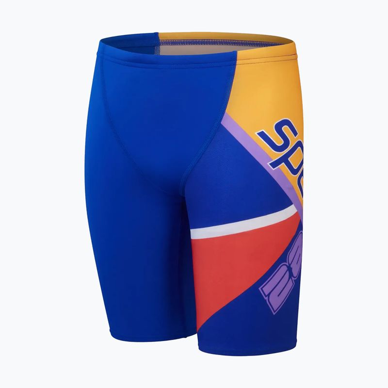 Detské plavky Speedo Placement V Cut Digital  true cobalt/watermelon/sweep purple