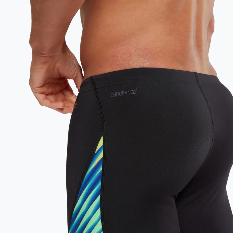 Pánske plavky Jammer Speedo Allover Digital V-Cut black/true cobalt 8