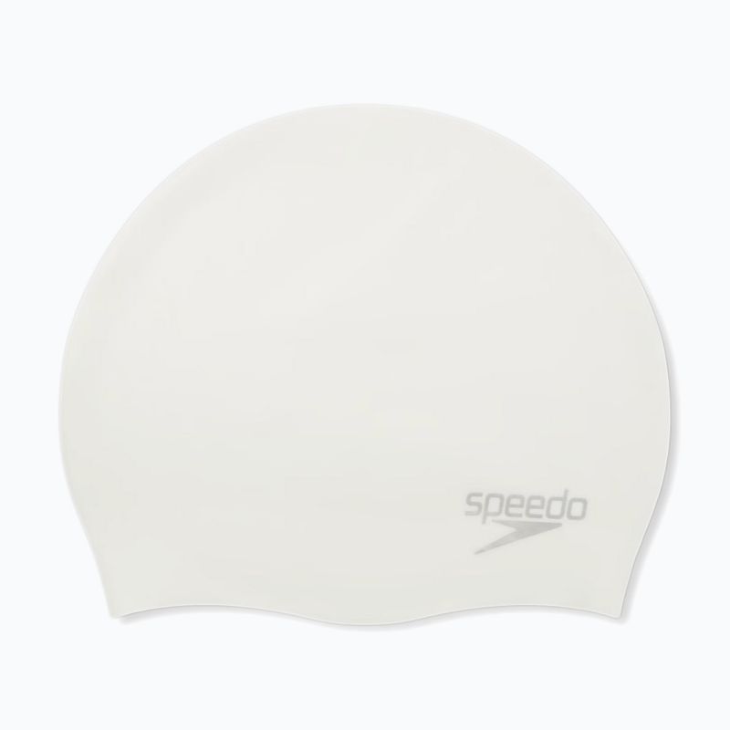 Plávacia čiapka Speedo Plain Moulded Silicone white/silver