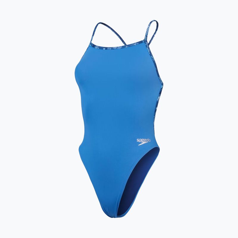 Jednodielne plavky Speedo Solid Vback servres blue