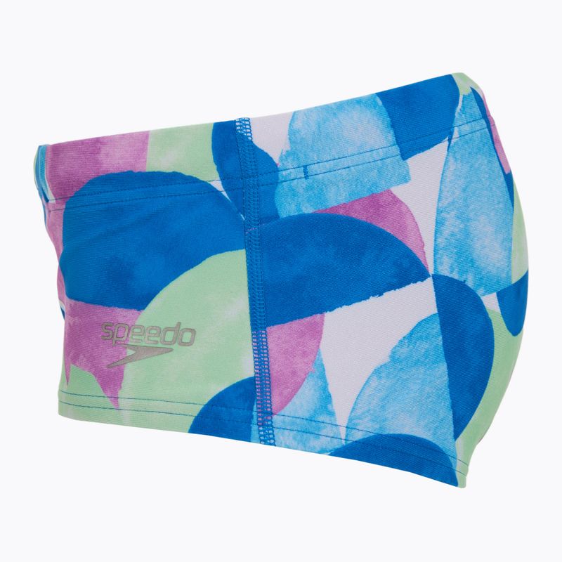Plávacie boxerky pánske Speedo 13.5 cm Allover Training Club Brief punch blue/kiki pink 3