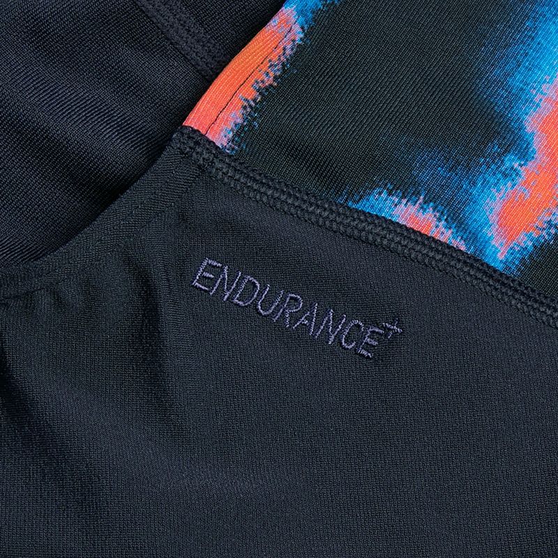 Dámske jednodielne plavky Speedo Allover Fixed Crossback true navy/siren red/punch blue 4