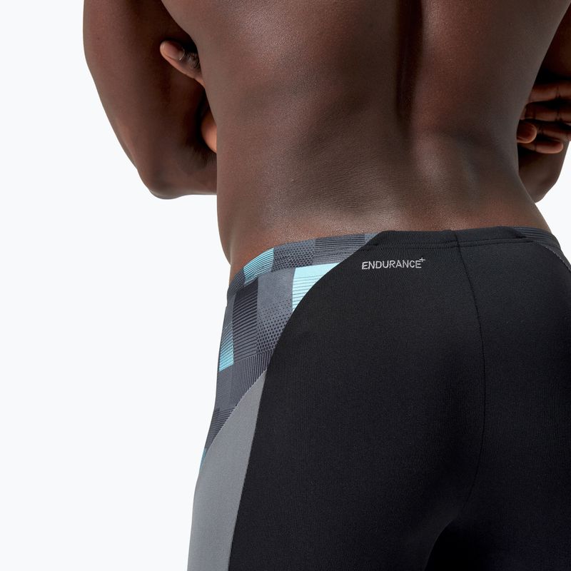 Plávacie boxerky pánske Speedo Endurance+ MAX Splice Aquashort black/usa charcoal/marine 9