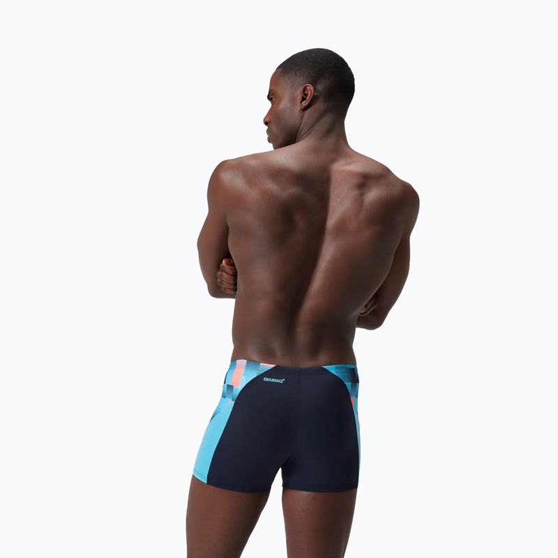Plávacie boxerky pánske Speedo Endurance+ MAX Splice Aquashort true navy/picton blue/siren red 8