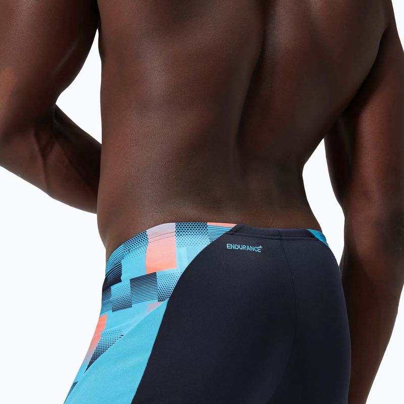 Plávacie boxerky pánske Speedo Endurance+ MAX Splice Aquashort true navy/picton blue/siren red 10