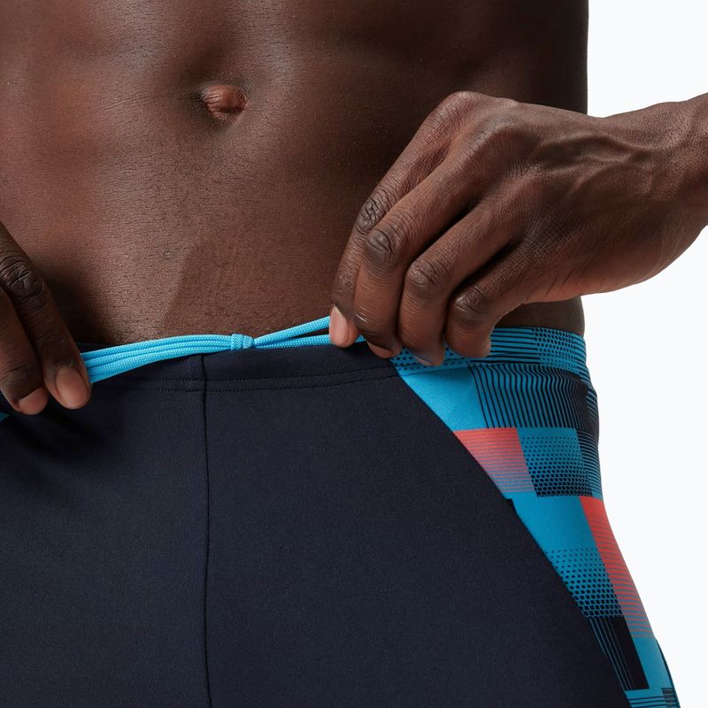 Plávacie boxerky pánske Speedo Endurance+ MAX Splice Aquashort true navy/picton blue/siren red 12