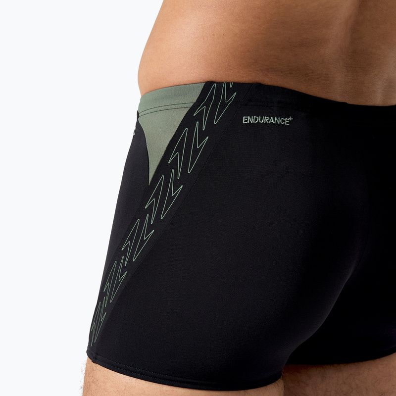 Plávacie boxerky pánske Speedo HyperBoom Splice Aquashort black/country green 6