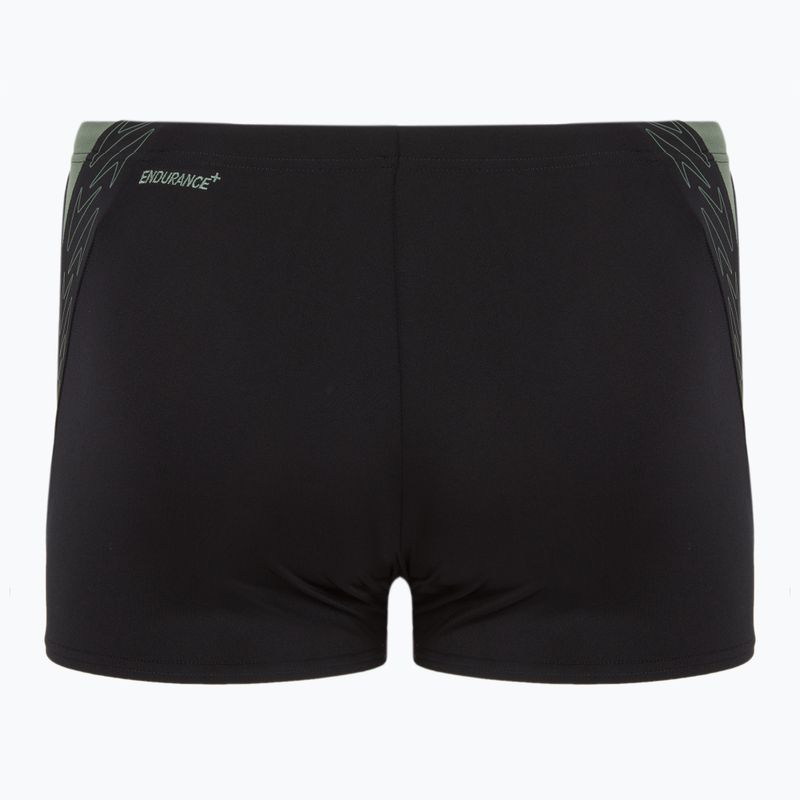 Plávacie boxerky pánske Speedo HyperBoom Splice Aquashort black/country green 2