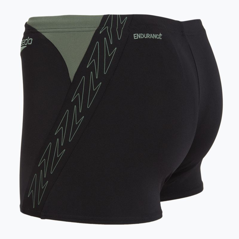 Plávacie boxerky pánske Speedo HyperBoom Splice Aquashort black/country green 3