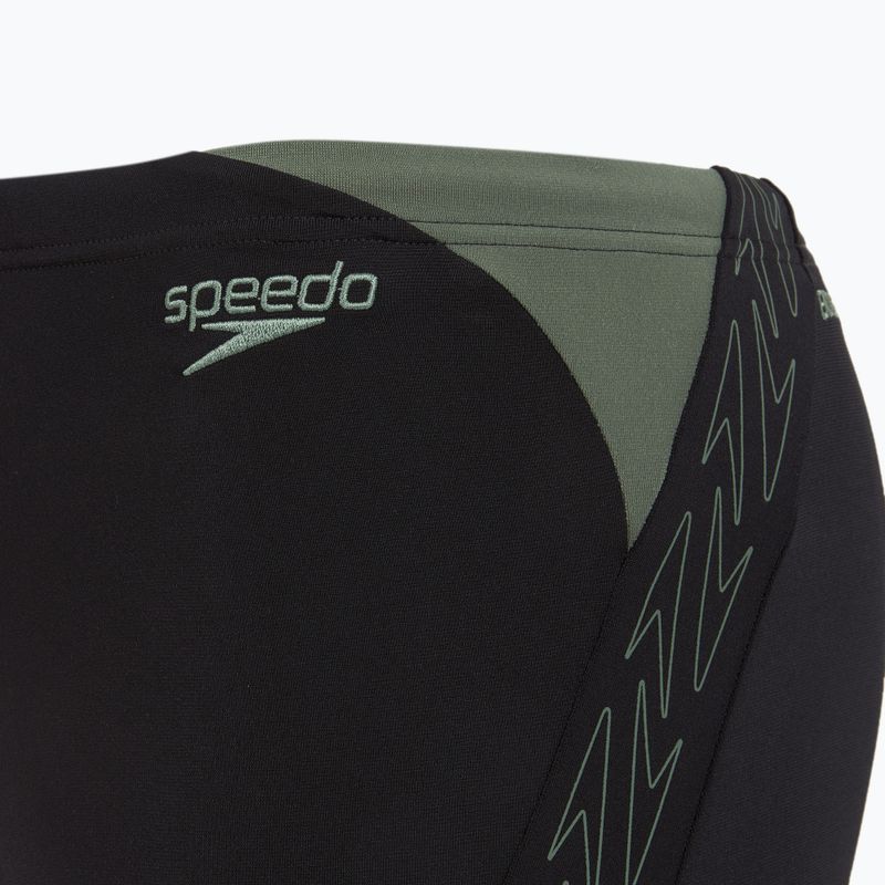 Plávacie boxerky pánske Speedo HyperBoom Splice Aquashort black/country green 4