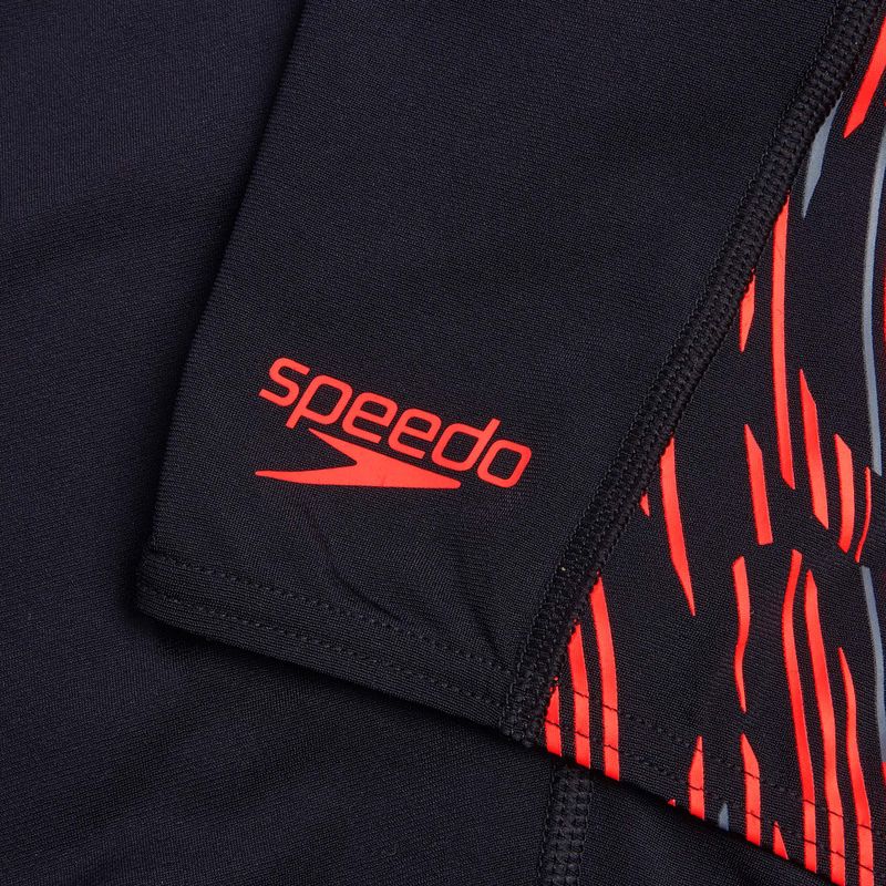 Pánske plavky Jammery Speedo Tech Panel Jammer black/siren red/usa charcoal 9