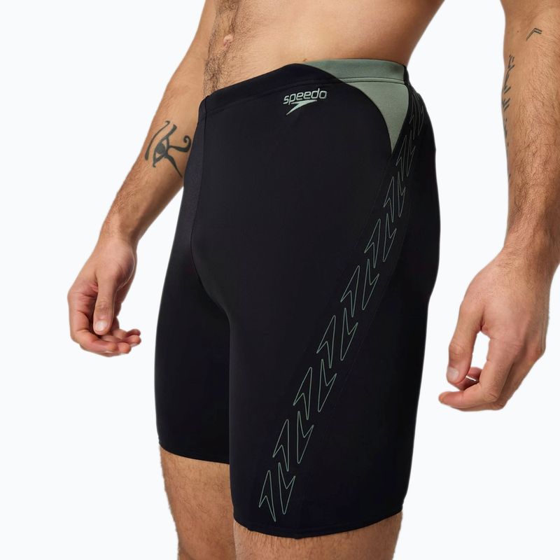 Pánske plavky Jammery Speedo HyperBoom Splice Jammer black/country green 11