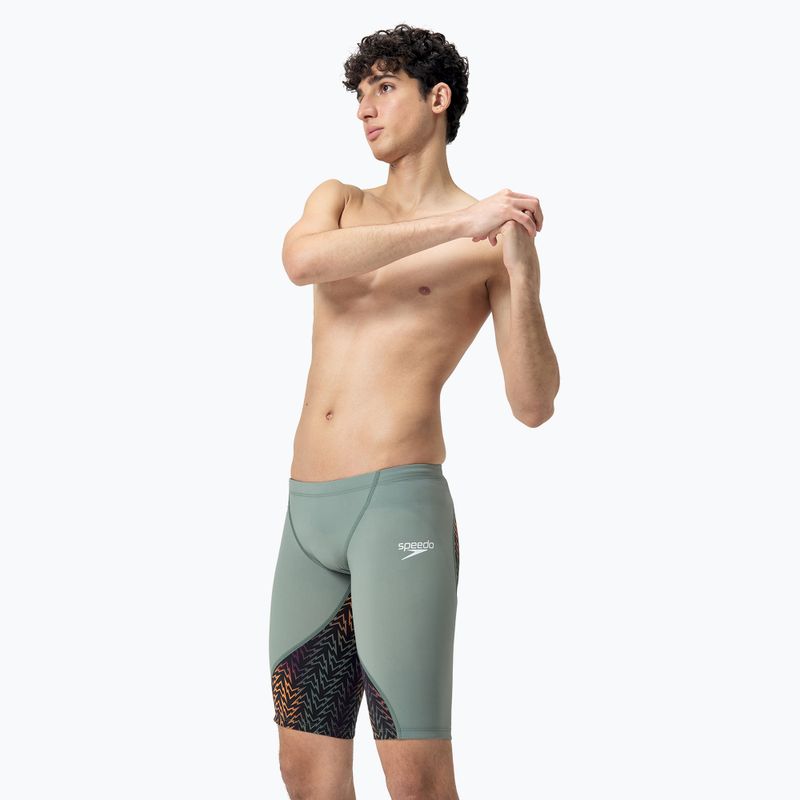 Pánske plavky Jammery Speedo Fastskin LZR Ignite Jammer country green/black/nectarine 3