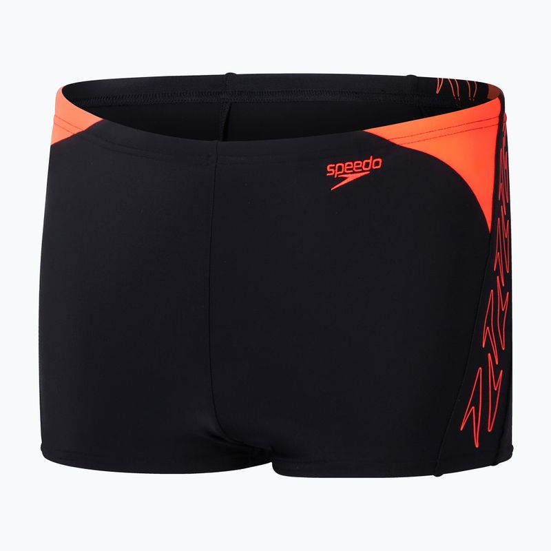 Plávacie boxerky detské Speedo HyperBoom Splice Aquashort black/siren red