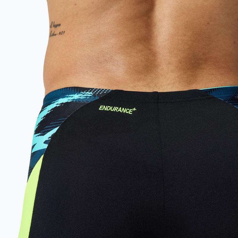 Pánska plavecké boxerky Speedo Endurance+ MAX Splice Aquashort black/hyper yellow 4