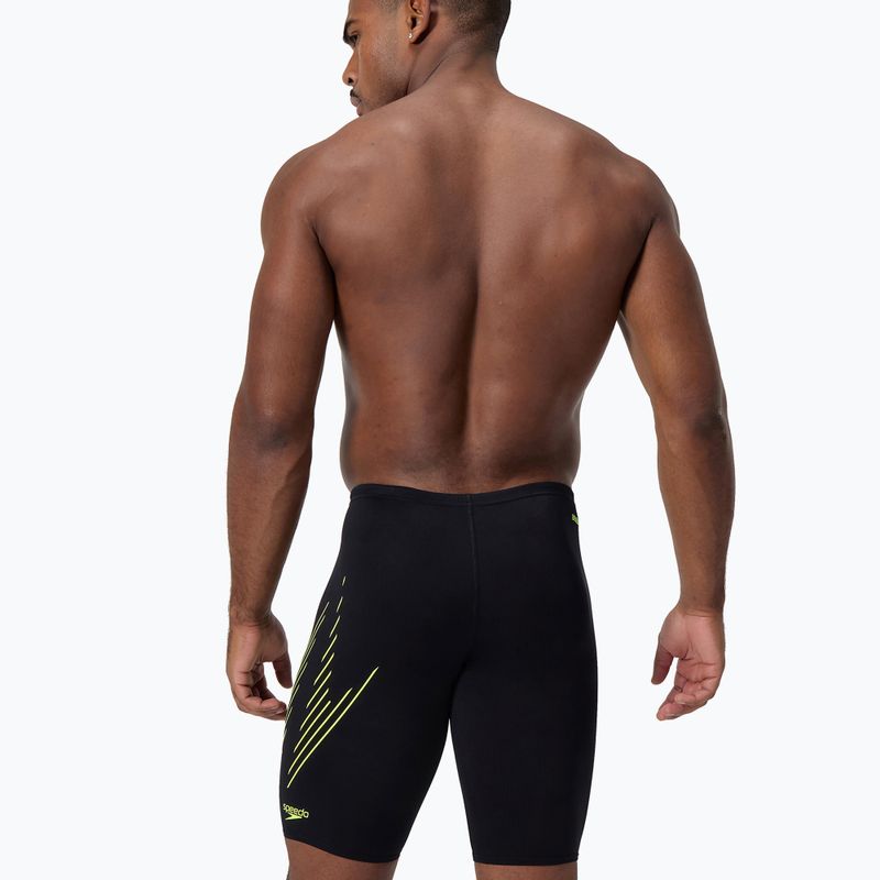 Speedo pánske plavky HyperBoom Placement Jammer black/hyper yellow 2
