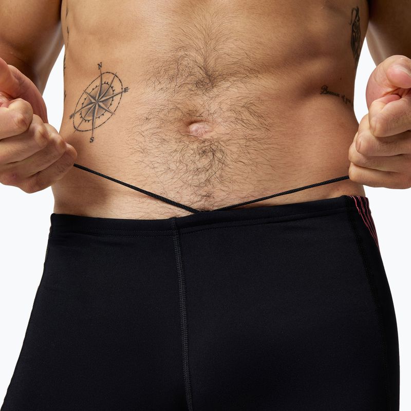 Pánska plavecké boxerky Speedo Tech Panel Aquashort black/coral sands 3