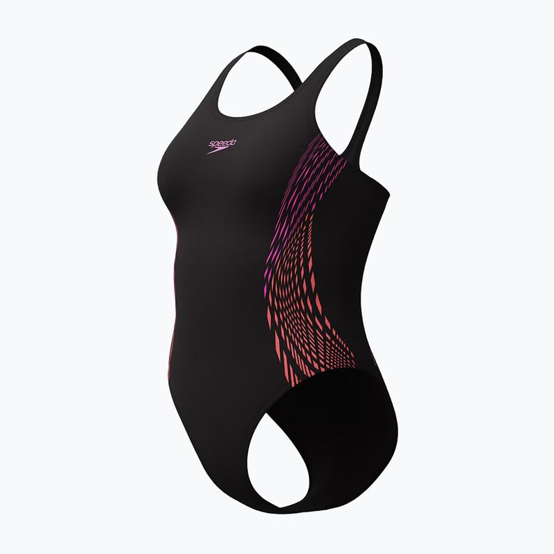 Dámske jednodielne plavky Speedo Placement Muscleback neon violet 3