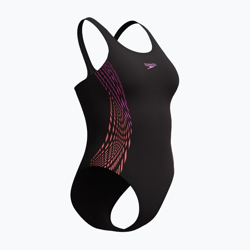 Dámske jednodielne plavky Speedo Placement Muscleback neon violet 4
