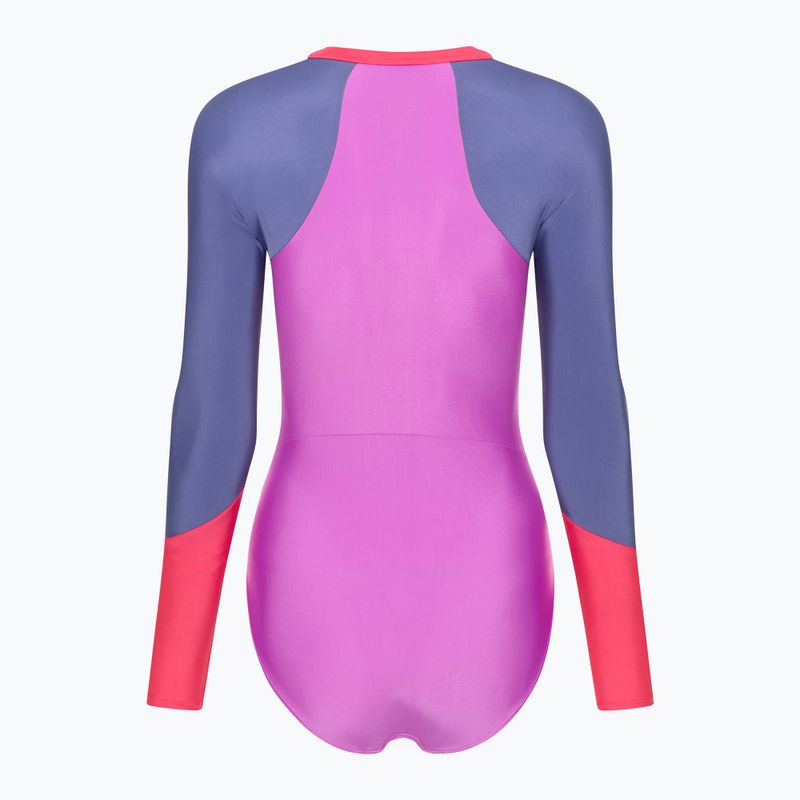 Dámske jednodielne plavky Speedo Colour Block neon violet 2
