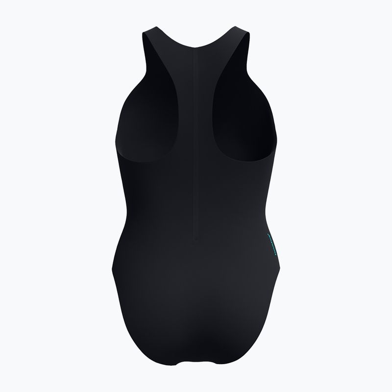 Dámske jednodielne plavky Speedo Racer Zip with Built in Swim Bra anthracite 2