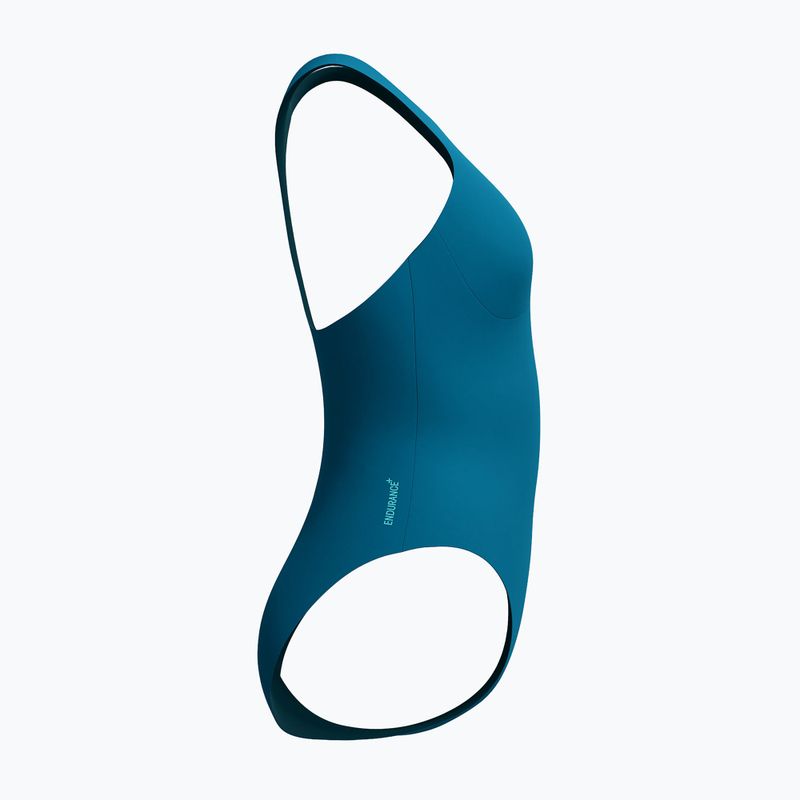 Dámske jednodielne plavky Speedo Racer Zip with Built in Swim Bra dark teal 9