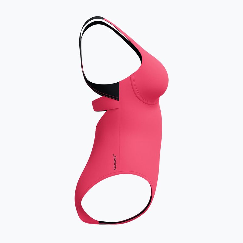 Dámske jednodielne plavky Speedo Flex Band with Swim Bra raspbery fill/vermilion/punch 10