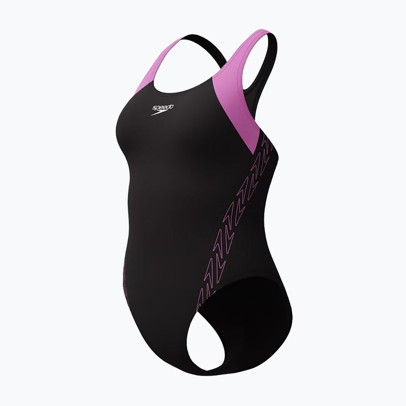 Dámske jednodielne plavky Speedo HyperBoom Splice Racerback neon violet 3