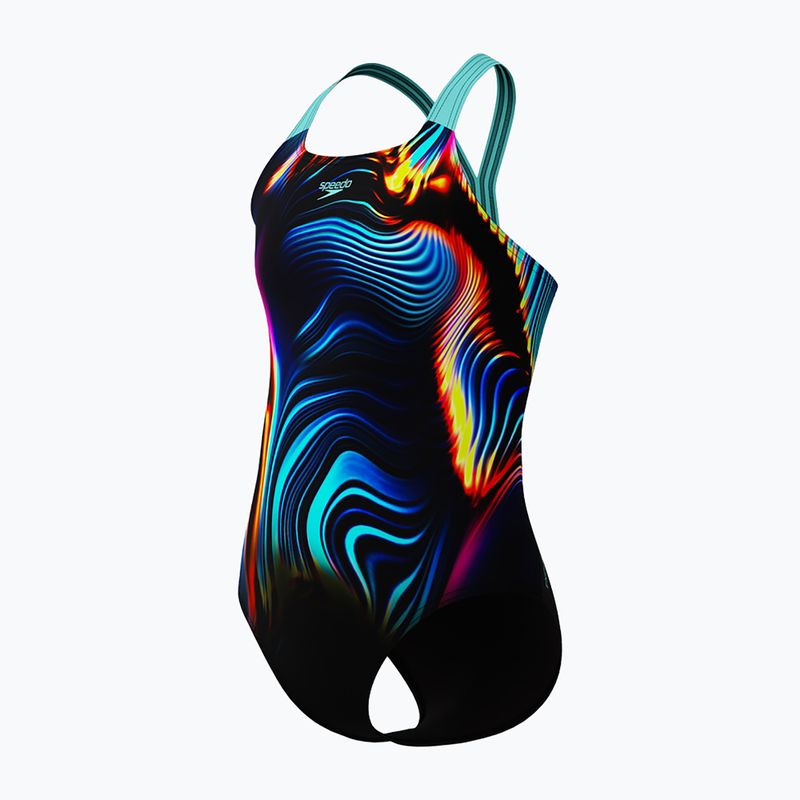 Detské jednodielne plavky Speedo Digital Placement Powerback arctic glass 3