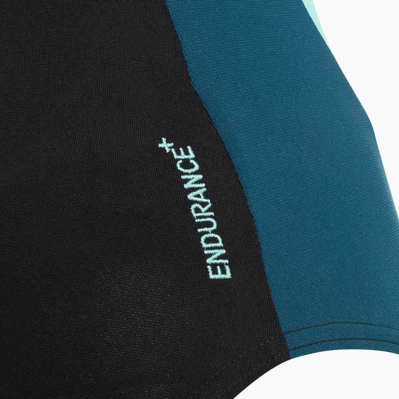 Dámske jednodielne plavky Speedo High Neck Splice Cross Back dark teal 4