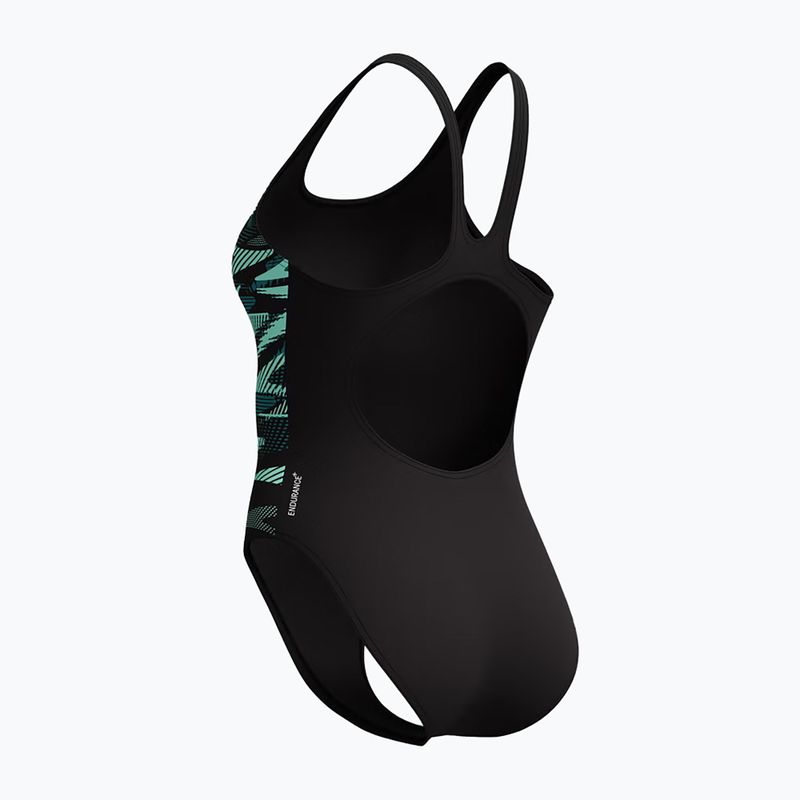 Dámske jednodielne plavky Speedo Hyperboom Placement Muscleback dark teal 5
