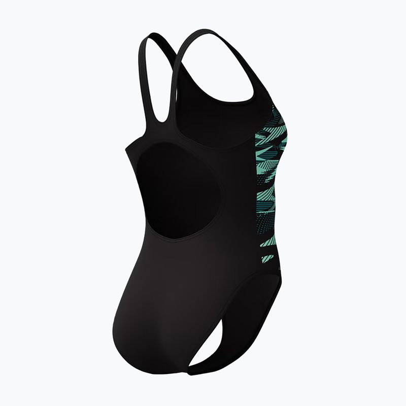 Dámske jednodielne plavky Speedo Hyperboom Placement Muscleback dark teal 6