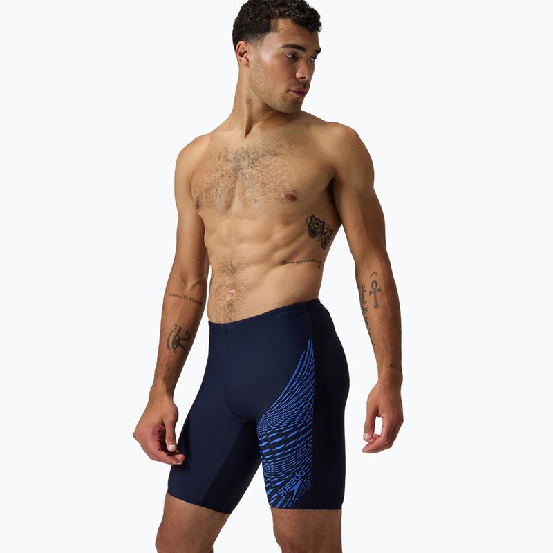 Pánske plavecké jammery Speedo Medley Logo Jammer navy/cobalt pop 5