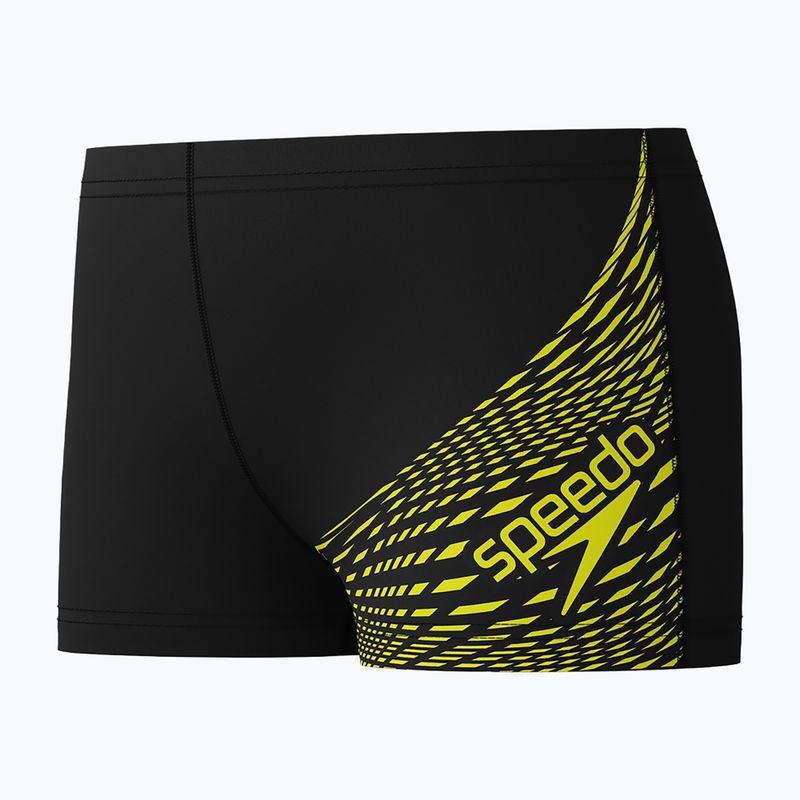 Detské plavecké boxerky Speedo Medley Logo Aquashort hyper yellow 3