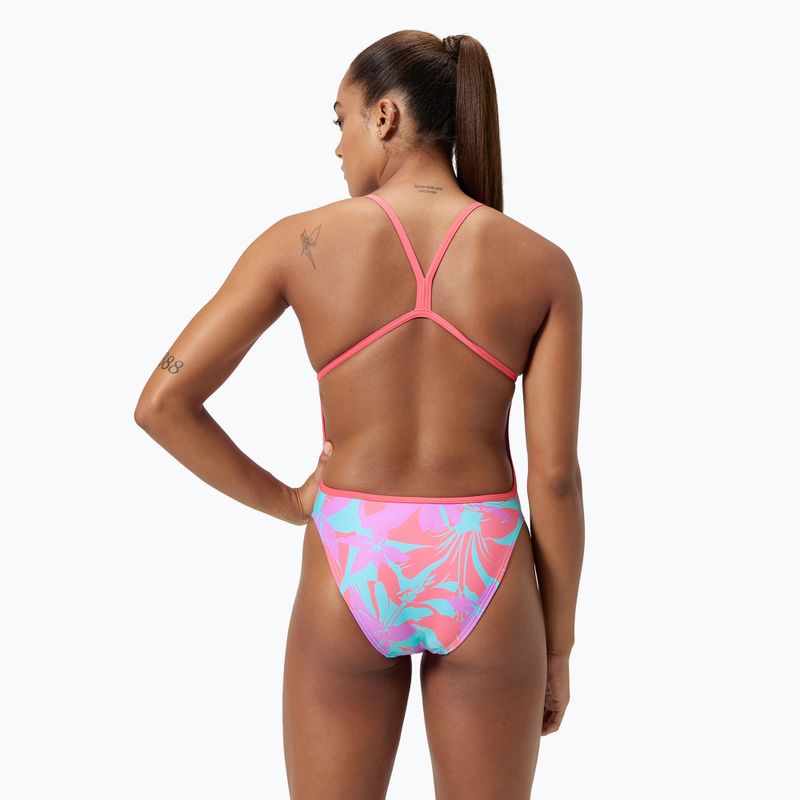Speedo dámske jednodielne plavky Allover Digital Vback kaluna floral/arctic glass 2
