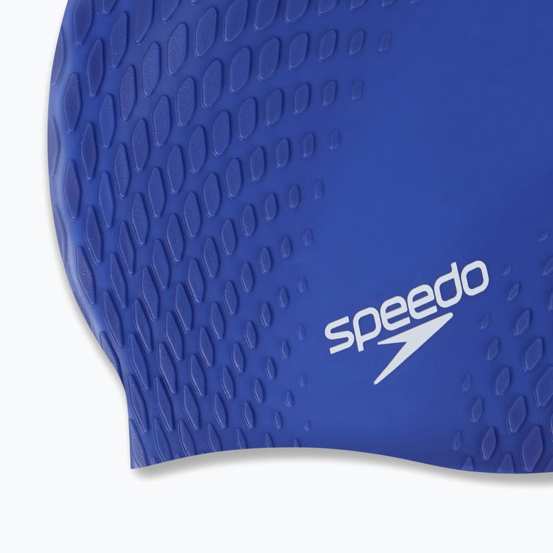 Speedo Bubble Active+ plavecká čiapka hapuna blue 3