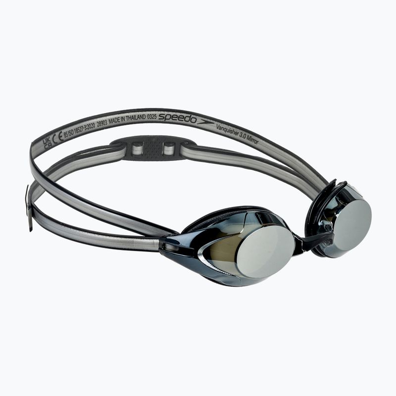 Plavecké okuliare Speedo Vanquisher 3.0 Mirrored black / smoke / silver mirror