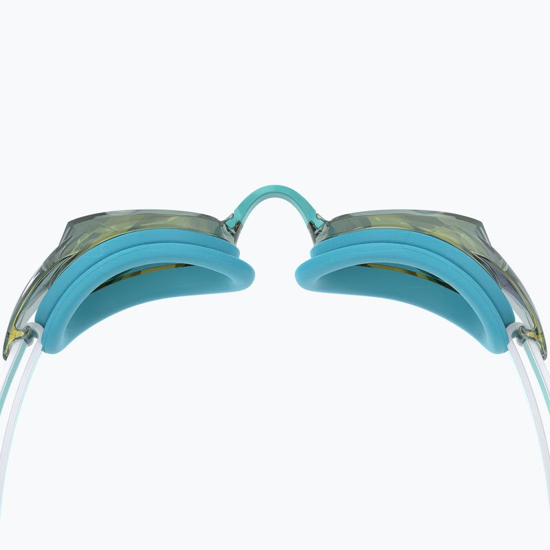 Dámske plavecké okuliare Speedo Vanquisher 3.0 Mirrored bachelor button/celeste/gold mirror 2