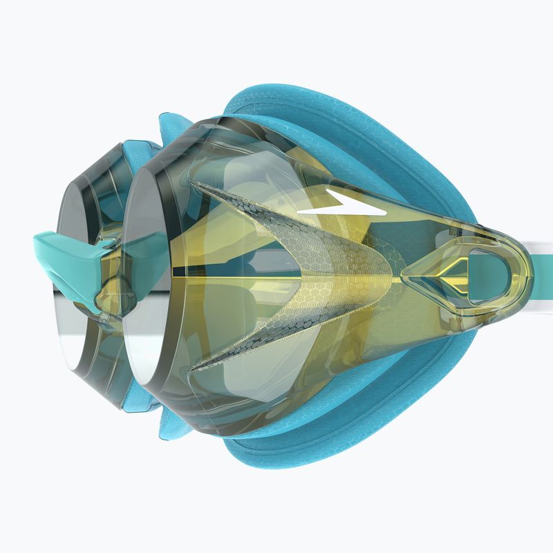 Dámske plavecké okuliare Speedo Vanquisher 3.0 Mirrored bachelor button/celeste/gold mirror 3