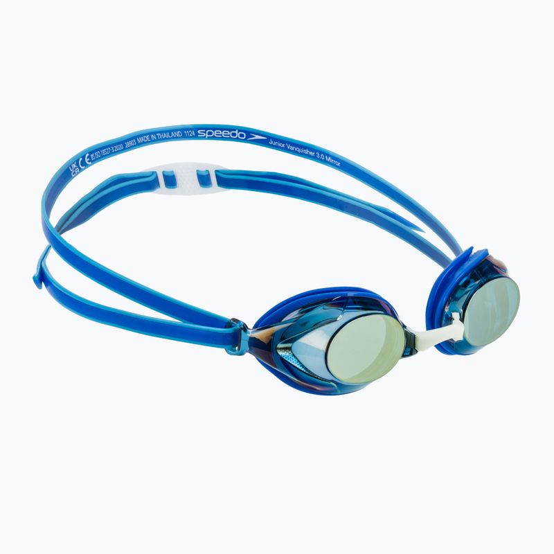 Detské plavecké okuliare Speedo Vanquisher 3.0 Mirror cobalt pop / cobalt / gold mirror