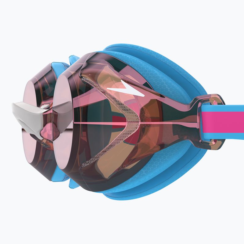 Speedo Vanquisher 3.0 Mirror detské plavecké okuliare picton blue/vermillion/gold mirror 3