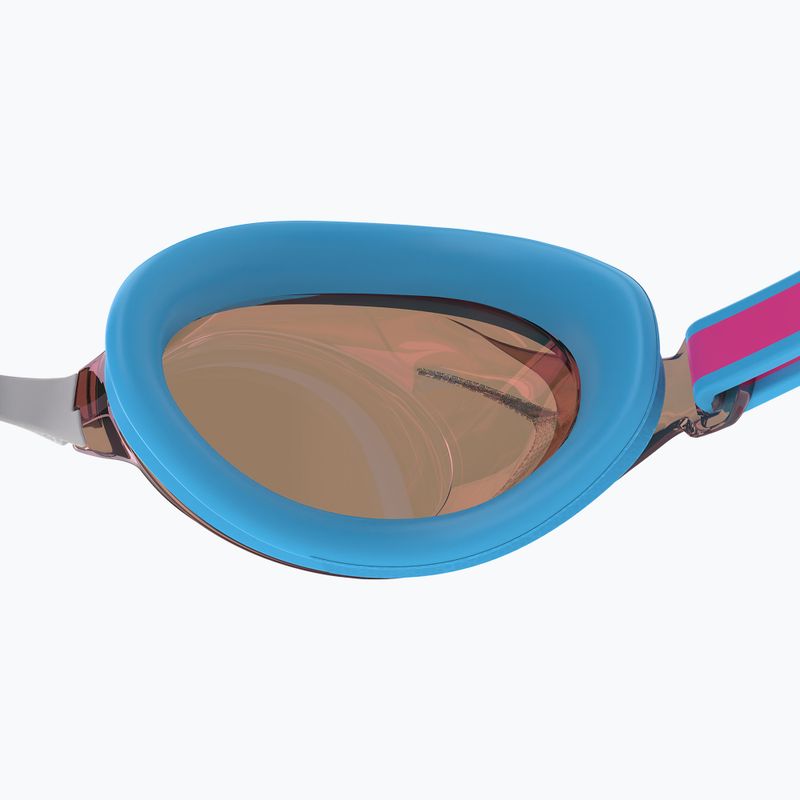 Speedo Vanquisher 3.0 Mirror detské plavecké okuliare picton blue/vermillion/gold mirror 5