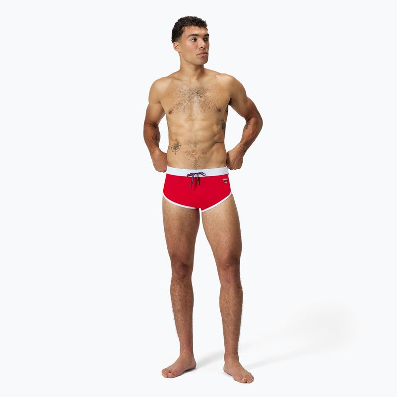 Pánske plavky Speedo Jetstream Retro Logo Brief high risk red 2