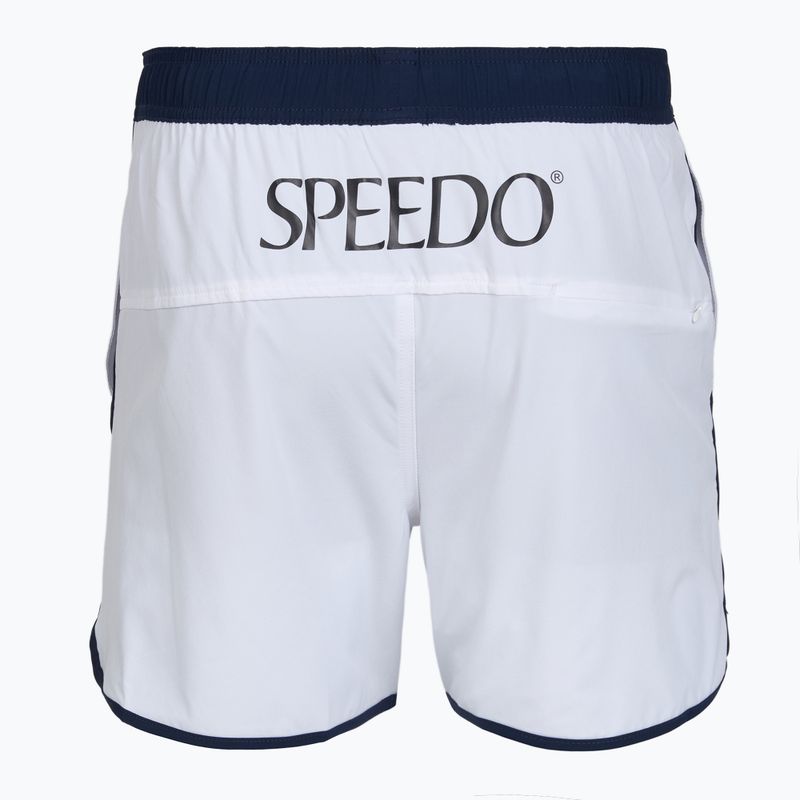 Pánske plavecké šortky Speedo Jetstream Retro Logo Volley 16" biele 2